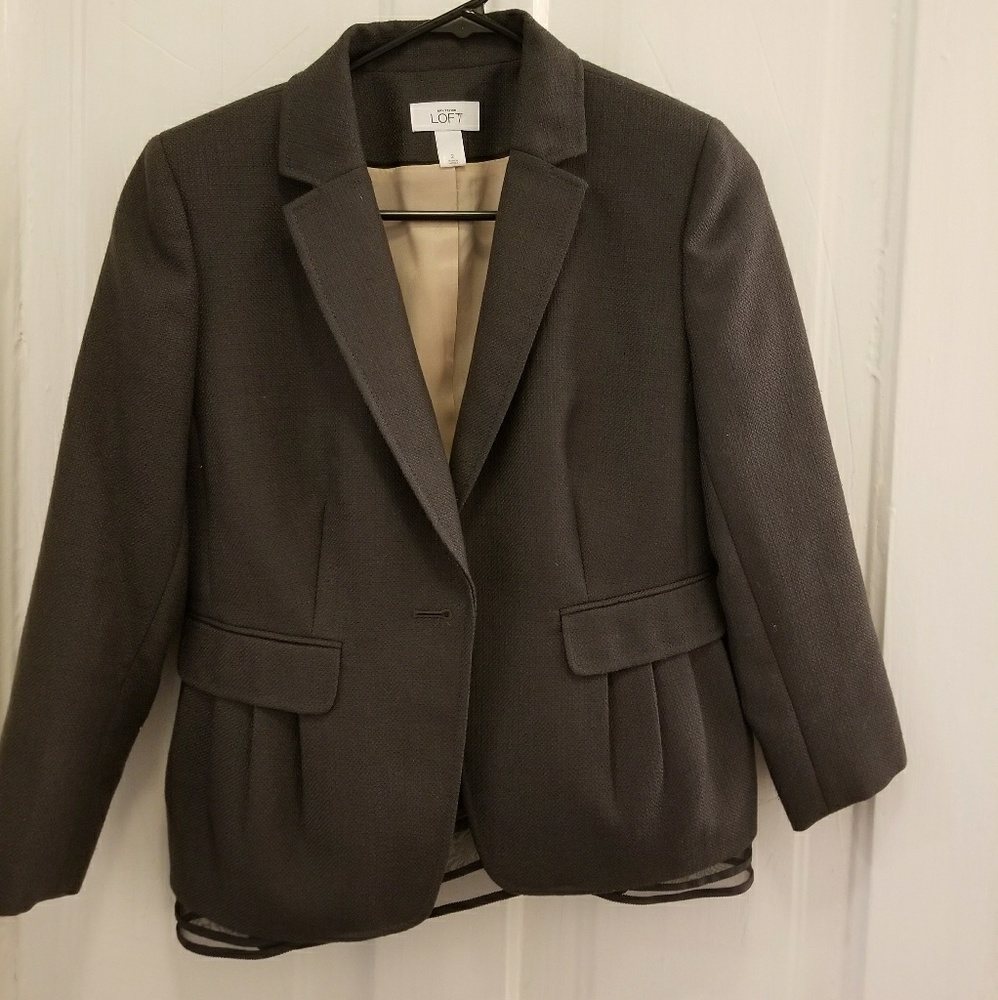 Loft blazer with tulle